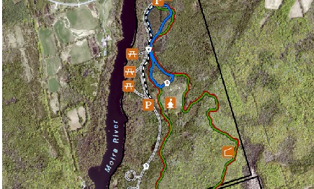 Vanderwater Conservation Area trail map